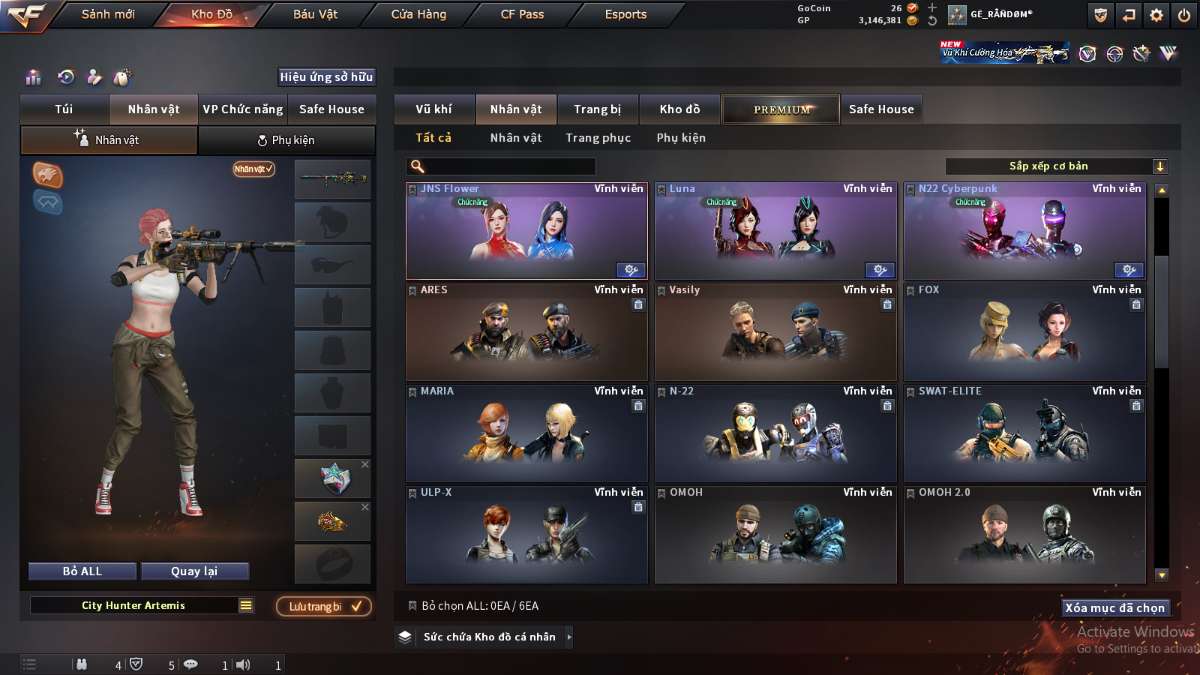 shop acc cf uy tin gia re